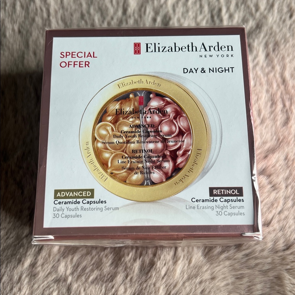 Elizabeth Arden Ceramide Capsules Set - Gold and Pink